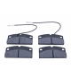 Conjunto de 4 pastilhas frontais de 25mm LIGIER / MICROCAR / AIXAM / CHATENET / JDM / BELLIER