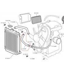  Chatenet Media, Barooder, speedino mangueira do radiador inferior (motor Lombardini)